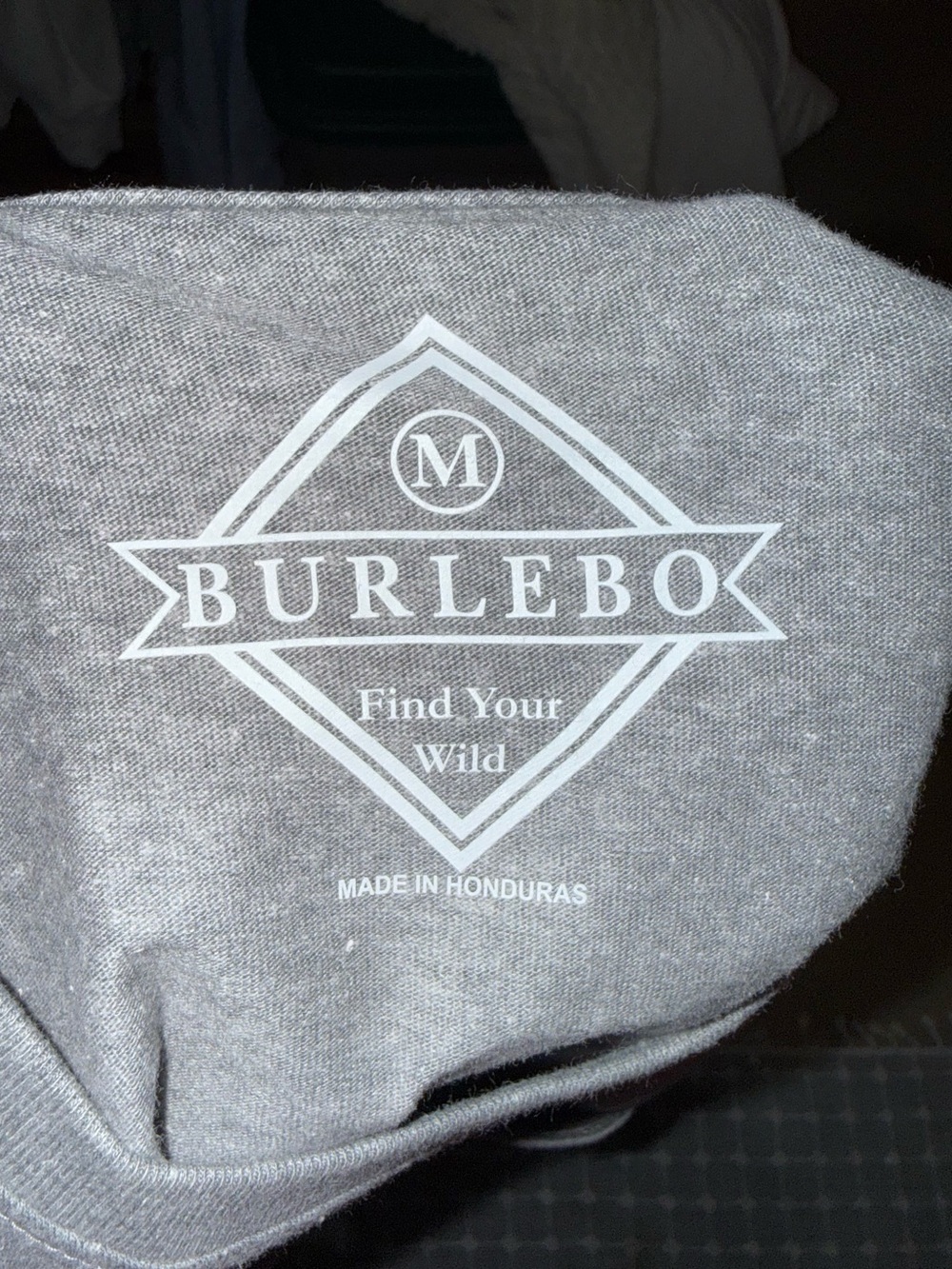 New Burlebo Gray Texas Graphic Tee - 'You May All Go To Hell' - Picture 6 of 7